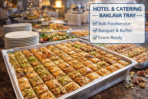Hotel & Catering Baklava Tray Hotel and catering baklava tray — bulk trays designed for hospitality service and events for export